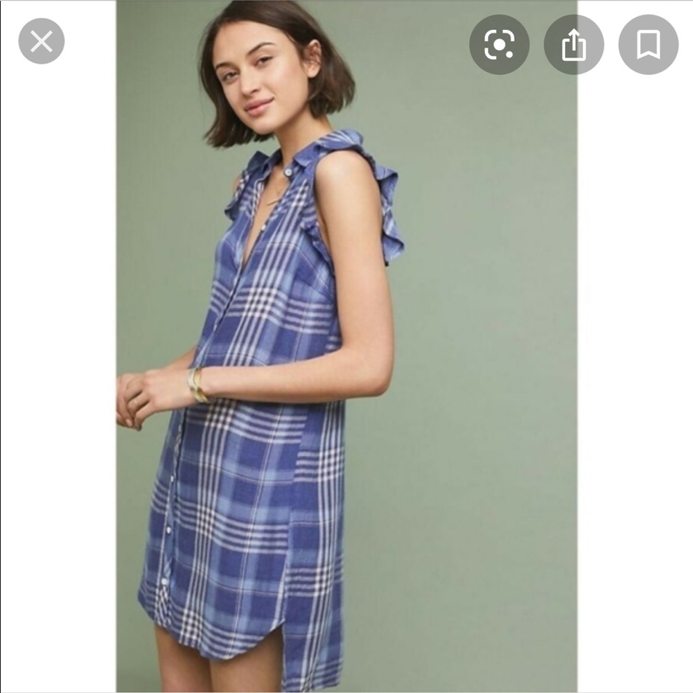 Anthropologie Parisa plaid dress